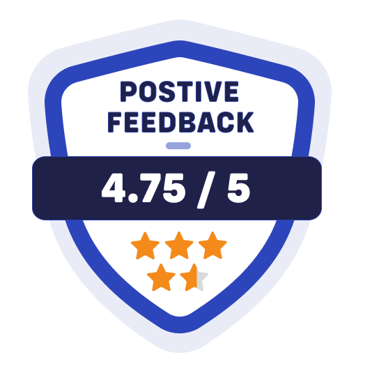 positieve feedback – 4,75 sterren van de 5